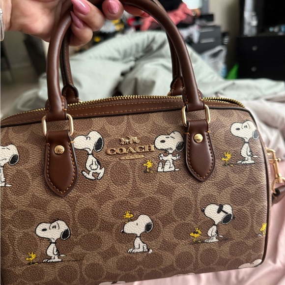 Coach Handbags - Coach Brown Snoopy Handbag